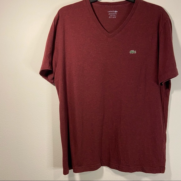 Lacoste Other - Lacoste Men's V-Neck Pima Cotton Short Sleeve, XL